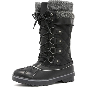 image:imageDREAM PAIRS Womens MidCalf Waterproof Winter Snow BootsBlack