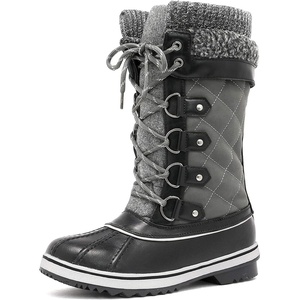 image:imageDREAM PAIRS Womens MidCalf Waterproof Winter Snow BootsGrey