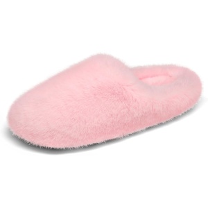 image:imageDREAM PAIRS Womens Plush Fuzzy Slip on Indoor Outdoor Winter House Slippers