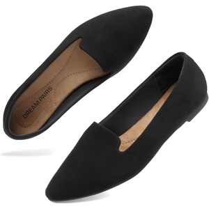 image:imageDREAM PAIRS Womens Pointed Toe SlipOn Dressy Flat Shoes Comfortable Business Casual Dress Shoes for Office WorkBlack