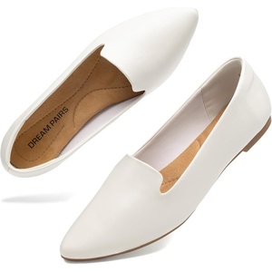image:imageDREAM PAIRS Womens Pointed Toe SlipOn Dressy Flat Shoes Comfortable Business Casual Dress Shoes for Office WorkWhite