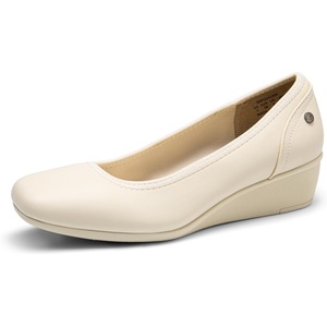 image:imageDREAM PAIRS Womens Wedge Shoes Closed Toe Low Heel Pumps Comfotable Dress ShoesBeigepu