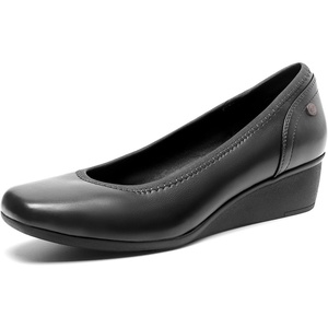 image:imageDREAM PAIRS Womens Wedge Shoes Closed Toe Low Heel Pumps Comfotable Dress ShoesBlackpu