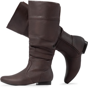 image:imageDREAM PAIRS Womens Wide Calf Knee High Pull On Fall Weather Winter BootsWideCalfBrown