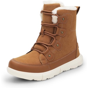 image:imageDREAM PAIRS Womens Winter Boots Cozy Faux Fur AntiSlip Snow Boots Lace Up Comfort Stylish Ankle Booties for Cold Weather City WalkTan