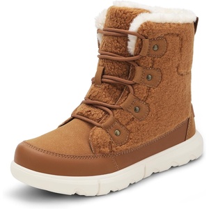 image:imageDREAM PAIRS Womens Winter Boots Cozy Faux Fur AntiSlip Snow Boots Lace Up Comfort Stylish Ankle Booties for Cold Weather City WalkTanfurry