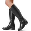 image:imageDREAM PAIRS Boots For Women Knee High Comfortable Pull On Side Zipper Buckle Riding BootsBlack