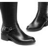 image:imageDREAM PAIRS Boots For Women Knee High Comfortable Pull On Side Zipper Buckle Riding BootsBlack