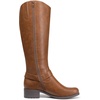 image:imageDREAM PAIRS Boots For Women Knee High Comfortable Pull On Side Zipper Buckle Riding BootsBrown