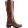image:imageDREAM PAIRS Boots For Women Knee High Comfortable Pull On Side Zipper Buckle Riding BootsLight Brown