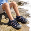 image:imageDREAM PAIRS Boys Girls ClosedToe Outdoor Summer Water Sport Sandals for ToddlerLittleBig KidBlackDark Blue