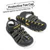 image:imageDREAM PAIRS Boys Girls ClosedToe Outdoor Summer Water Sport Sandals for ToddlerLittleBig KidBlackGreyYellow