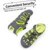 image:imageDREAM PAIRS Boys Girls ClosedToe Outdoor Summer Water Sport Sandals for ToddlerLittleBig KidGreyGreen