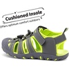 image:imageDREAM PAIRS Boys Girls ClosedToe Outdoor Summer Water Sport Sandals for ToddlerLittleBig KidGreyGreen