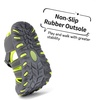 image:imageDREAM PAIRS Boys Girls ClosedToe Outdoor Summer Water Sport Sandals for ToddlerLittleBig KidGreyGreen