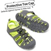 image:imageDREAM PAIRS Boys Girls ClosedToe Outdoor Summer Water Sport Sandals for ToddlerLittleBig KidGreyGreen