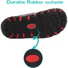 image:imageDREAM PAIRS Boys Girls ClosedToe Outdoor Summer Water Sport Sandals for ToddlerLittleBig KidGreyLightGreyRed
