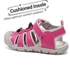 image:imageDREAM PAIRS Boys Girls ClosedToe Outdoor Summer Water Sport Sandals for ToddlerLittleBig KidHot Pink