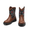 image:imageDREAM PAIRS Boys Girls Cowboy Boots Kids Western Riding Mid Calf Boots with Side Zipper ToddlerLittle KidBig KidBrownBlack