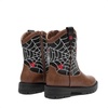 image:imageDREAM PAIRS Boys Girls Cowboy Boots Kids Western Riding Mid Calf Boots with Side Zipper ToddlerLittle KidBig KidBrownBlack