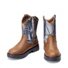 image:imageDREAM PAIRS Boys Girls Cowboy Boots Kids Western Riding Mid Calf Boots with Side Zipper ToddlerLittle KidBig KidBrownCamo
