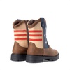 image:imageDREAM PAIRS Boys Girls Cowboy Boots Kids Western Riding Mid Calf Boots with Side Zipper ToddlerLittle KidBig KidBrownNavy