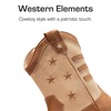 image:imageDREAM PAIRS Boys Girls Cowboy Boots Kids Western Riding Mid Calf Boots with Side Zipper ToddlerLittle KidBig KidLight Brown