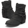 image:imageDREAM PAIRS Girls Ankle Boots Side Zipper Low Heels Boots Little KidBig KidBlack