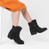 image:imageDREAM PAIRS Girls Ankle Boots Side Zipper Low Heels Boots Little KidBig KidBlack
