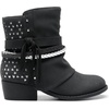 image:imageDREAM PAIRS Girls Ankle Boots Side Zipper Low Heels Boots Little KidBig KidBlackSilver