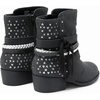 image:imageDREAM PAIRS Girls Ankle Boots Side Zipper Low Heels Boots Little KidBig KidBlackSilver