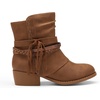 image:imageDREAM PAIRS Girls Ankle Boots Side Zipper Low Heels Boots Little KidBig KidCamel