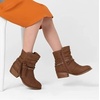 image:imageDREAM PAIRS Girls Ankle Boots Side Zipper Low Heels Boots Little KidBig KidCamel