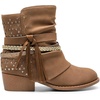 image:imageDREAM PAIRS Girls Ankle Boots Side Zipper Low Heels Boots Little KidBig KidCamelGold
