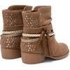 image:imageDREAM PAIRS Girls Ankle Boots Side Zipper Low Heels Boots Little KidBig KidCamelGold