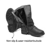 image:imageDREAM PAIRS Girls Buckle Zipper Knee High Winter BootsBlack