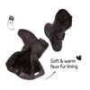 image:imageDREAM PAIRS Girls Buckle Zipper Knee High Winter BootsBrown
