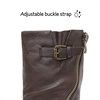 image:imageDREAM PAIRS Girls Buckle Zipper Knee High Winter BootsBrown