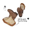 image:imageDREAM PAIRS Girls Buckle Zipper Knee High Winter BootsCamel