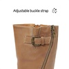 image:imageDREAM PAIRS Girls Buckle Zipper Knee High Winter BootsCamel