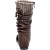image:imageDREAM PAIRS Girls Faux Fur Lined Knee High Winter Riding BootsToddlerLittle KidBig KidBrown