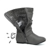 image:imageDREAM PAIRS Girls Faux Fur Lined Knee High Winter Riding BootsToddlerLittle KidBig KidGrey
