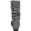 image:imageDREAM PAIRS Girls Faux Fur Lined Knee High Winter Riding BootsToddlerLittle KidBig KidGrey