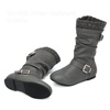 image:imageDREAM PAIRS Girls Faux Fur Lined Knee High Winter Riding BootsToddlerLittle KidBig KidGrey