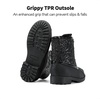 image:imageDREAM PAIRS Girls Glitter Ankle Boots Warm and Soft Velvet Lining with Side Zipper for ToddlerLittle KidBig KidBlack