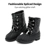 image:imageDREAM PAIRS Girls Glitter Ankle Boots Warm and Soft Velvet Lining with Side Zipper for ToddlerLittle KidBig KidBlack