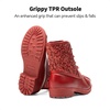 image:imageDREAM PAIRS Girls Glitter Ankle Boots Warm and Soft Velvet Lining with Side Zipper for ToddlerLittle KidBig KidRed