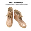 image:imageDREAM PAIRS Girls Glitter Ankle Boots Warm and Soft Velvet Lining with Side Zipper for ToddlerLittle KidBig KidRoseGold