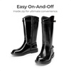 image:imageDREAM PAIRS Girls Knee High Boots Side Zipper Riding Shoes for Little KidBig KidAll Black