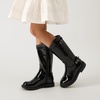 image:imageDREAM PAIRS Girls Knee High Boots Side Zipper Riding Shoes for Little KidBig KidAll Black